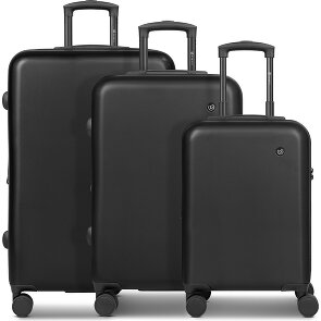 bugatti Valencia 2.0 4 roulettes Set de valises 3 pièces avec soufflet d'extension