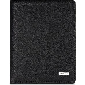 Redolz Leather Essentials HF Porte-monnaie en cuir RFID 9,5 cm dépliable