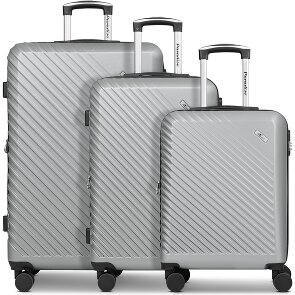 Check.In Paradise 2.0 4 roulettes Set de valises 3 pièces avec soufflet d'extension