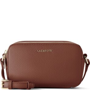 Lazarotti Bologna Leather Sac à bandoulière Camera-Bag en cuir double zip 18 cm