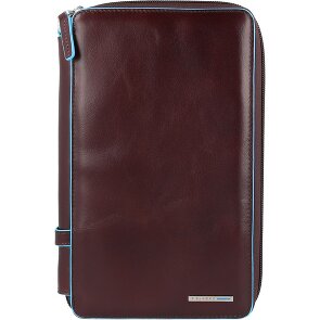 Piquadro Blue Square Étui pour passeport en cuir 14 cm