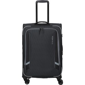 Travelite Corsiica 4 roulettes Trolley M 67 cm avec soufflet d'extension