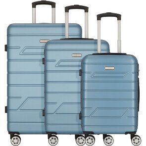 Nowi Bergamo 4 roulettes Set de valises 3 pièces