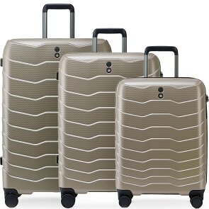 Echolac Exo 4 roues Set de valises 3 pièces avec soufflet d'extension
