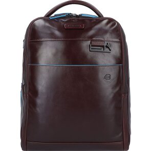 Piquadro Blue Square Revamp Sac à dos professionnel Cuir véritable 37 cm Compartiment ordinateur