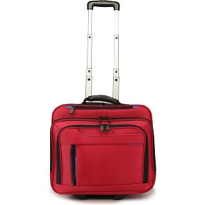 Dermata 2 roues Valise business 38 cm Compartiment ordinateur