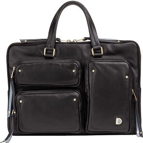 DuDu Pocket Attaché-case Cuir véritable 36 cm Compartiment ordinateur