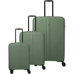 Travelite Air Stripe 4 roulettes Set de valises 3 pièces avec soufflet d'extension