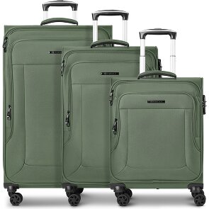 Franky Melbourne 3.0 Set de valises à 4 roulettes 3pcs avec soufflet extensible