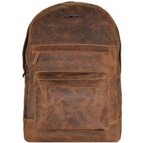 Greenburry Sac à dos Vintage Retro en cuir, 42 cm, compartiment pour ordinateur portable