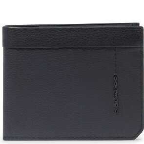 Piquadro Russell Porte-monnaie Protection RFID Cuir véritable 11 cm