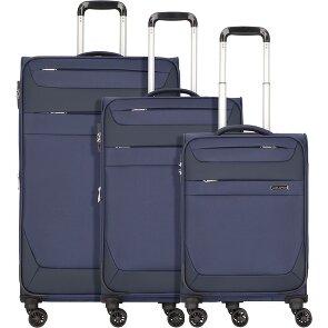 Worldpack Dublin 4 roulettes Set de valises 3 pièces avec soufflet d'extension