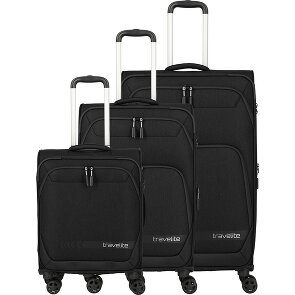 Travelite Kick Off 4 roues Set de valises 3 pièces avec soufflet d'extension