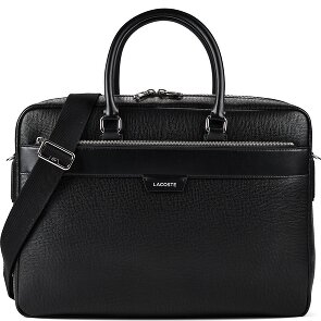 Lacoste Ossian Attaché-case Cuir véritable 41 cm Compartiment ordinateur