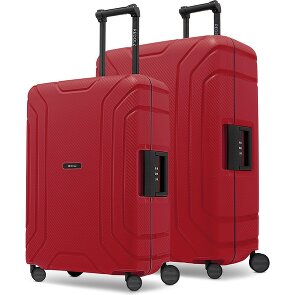 Redolz Essentials 15 Set de valises à 4 roulettes 2 pièces avec fermeture à trois points