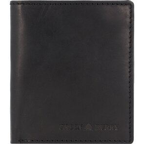 Greenburry Pure Black Porte-monnaie Protection RFID Cuir 11 cm