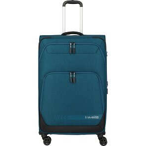Travelite Kick Off 4 roues Valise cabine L 78 cm avec soufflet d'extension