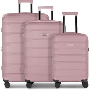 d&n South Dakota 4 roulettes Set de valises 3 pièces avec soufflet d'extension