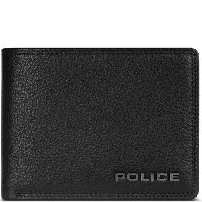 Police Porte-monnaie RFID en cuir 12 cm dépliant avec poche zippée