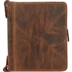 Greenburry Porte-bloc vintage en cuir 26 cm