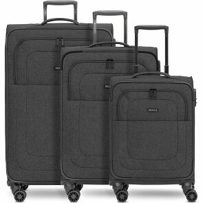 Redolz Essentials 12 THREE SET Set de valises à 4 roulettes 3 pièces avec soufflet extensible