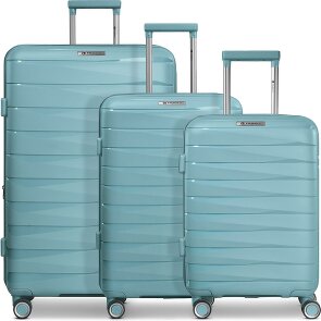 Franky London 4 roulettes Set de valises 3 pièces avec soufflet d'extension