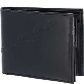 oxmox Leather Porte-monnaie Protection RFID Cuir véritable 12 cm