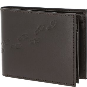 oxmox Leather Porte-monnaie Protection RFID Cuir véritable 10 cm