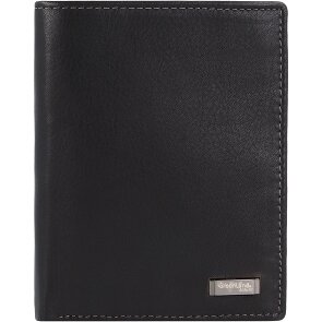 Greenland Nature Black Nappa Porte-monnaie en cuir RFID 9,5 cm