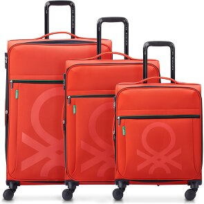 Delsey Paris x United Colors of Benetton 4 roues Set de valises 3 pièces avec soufflet d'extension