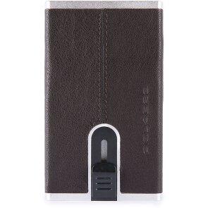 Piquadro Black Square Porte-cartes de crédit RFID en cuir 6 cm