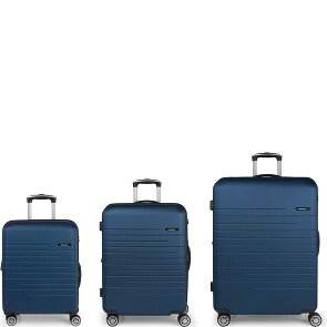 Gabol Escape 4 roulettes Set de valises 3 pièces avec soufflet d'extension