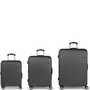 Gabol Escape 4 roulettes Set de valises 3 pièces avec soufflet d'extension