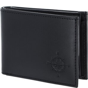oxmox Leather Porte-monnaie Protection RFID Cuir véritable 11 cm