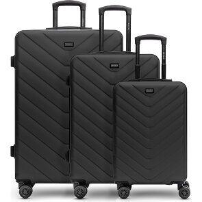 Redolz Essentials 07 3-SET 4 roulettes Set de valises 3 pièces
