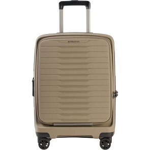 Stratic Novium 4 roulettes Trolley de cabine S 55 cm Compartiment pour ordinateur portable avec soufflet d'extension