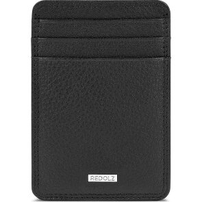 Redolz Leather Essentials Porte-cartes de crédit RFID en cuir 7 cm avec pince à billets