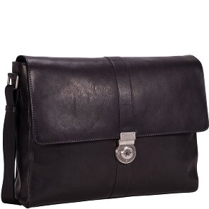 Leonhard Heyden Bergamo Messenger en cuir 38 cm compartiment pour ordinateur portable