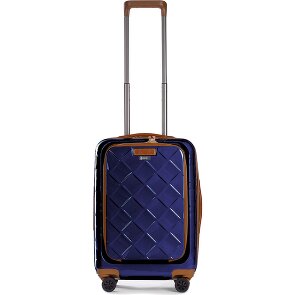 Stratic Leather & More 4 roulettes Trolley de cabine 55 cm Compartiment pour ordinateur portable