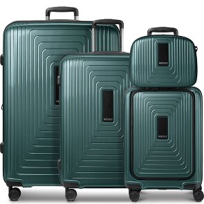 Redolz Essentials14 Set de valises à 4 roulettes Beautycase 4pcs avec soufflet extensible Laptopfach