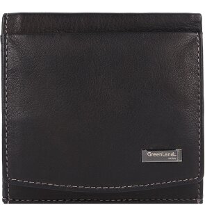 Greenland Nature Black Nappa Porte-monnaie en cuir RFID 9,5 cm