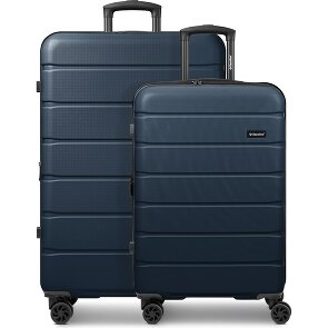 Saxoline Miami 4 roulettes Set de valises 2 pièces avec soufflet d'extension