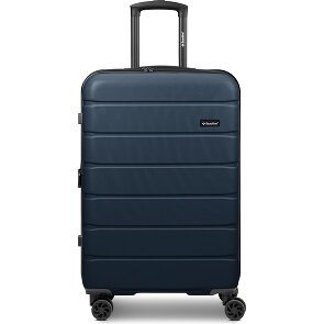 Saxoline Miami 4 roulettes Trolley M 65 cm avec soufflet d'extension