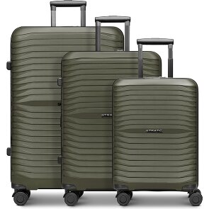 Stratic Shine 4 roues Set de valises 3 pièces avec soufflet d'extension