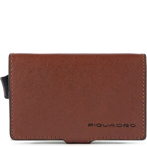 Piquadro Blue Square Porte-cartes de crédit RFID en cuir 7 cm