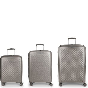 Gabol Queens 4 roulettes Set de valises 3 pièces avec soufflet d'extension