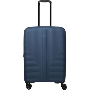 Travelite Air Stripe 4 roulettes Trolley M 66 cm avec soufflet d'extension