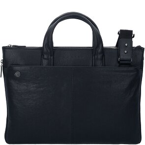 Piquadro Black Square Porte-documents en cuir 42 cm Compartiment pour ordinateur portable