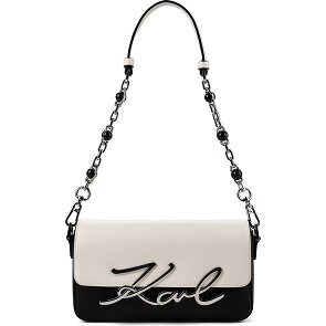 Karl Lagerfeld Signature 2.0 Sac à bandoulière Cuir véritable 22 cm