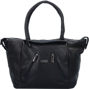 Greenland Nature Black Nappa Shopper Sac en cuir 33 cm